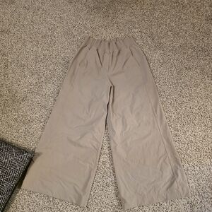 Lululemon Athletica Wide Leg Crop - Tan